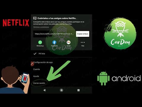 ¿Cómo cerrar sesión de Netflix en mi dispositivo Android?