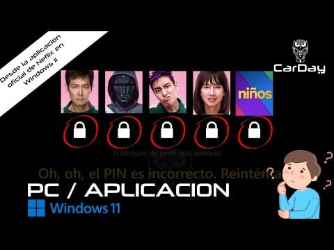 ¿Como cerrar sesion de Netflix con los perfiles bloqueados desde la aplicacion de Windows 11?