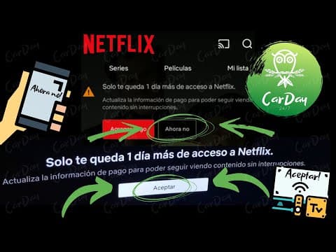 ¿Porque me aparece este mensaje? "Solo te queda X días de acceso a Netflix"