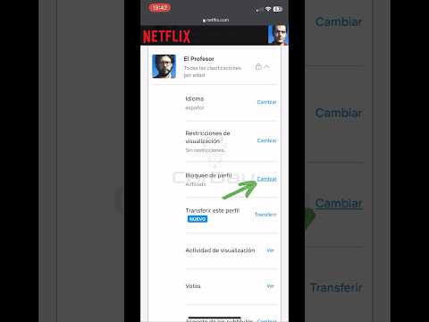 ¿ Cómo cambiar el PIN de bloqueo en un perfil de Netflix ?