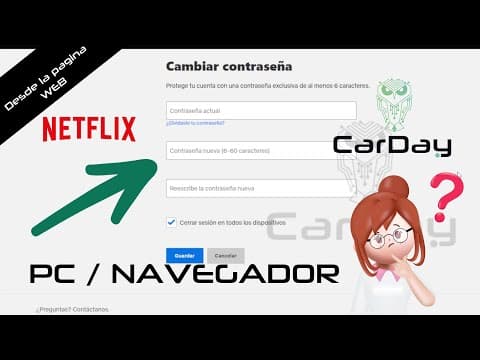 ¿ Cómo cambiar la contraseña de Netflix con el nuevo menú ?