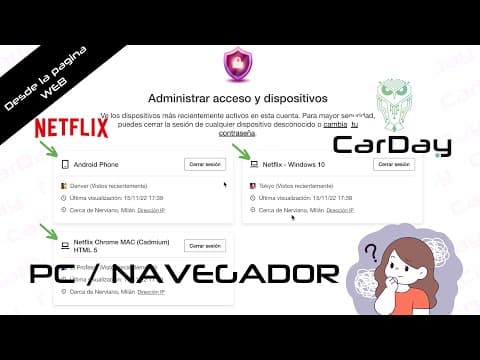 ¿Cómo funciona la nueva función de administrar accesos y dispositivos en Netflix?